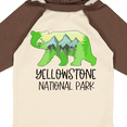 thumbnail image 4 of Inktastic Yellowstone National Park Mountains and Bear Shape Boys or Girls Long Sleeve Baby Bodysuit, 4 of 5