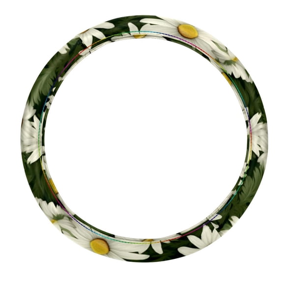 Little Daisy 14.5 Inch Printing PVC Leather Auto Accessories Steering Wheel Cover Car Wheel Cover Steering Wheel Covers