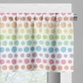 thumbnail image 3 of Ambesonne Abstract Valance Pack of 2, Polka Dots in Pastel Tones, 54"X18", Multicolor, 3 of 5