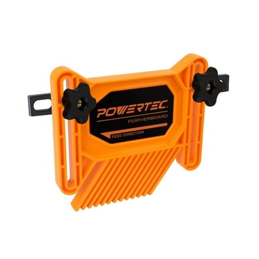 POWERTEC Universal Featherboard for Table Saw, Router Table, Router Fence and Band Saw, Wood working Tools & Accessories To Reduce Kickback and Increase Safety  (71468)