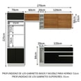thumbnail image 3 of Cocina Integral Completa Modular Madesa Glamy 270cm BN 09, 3 of 5