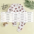 thumbnail image 4 of Gubotare Toddler Baby Boy Girl Football Outfit Rugby Sweatshirt Top Jogger Pants Set 2 Pcs Infant Fall Winter Clothes (Grey, 12-18 Months), 4 of 5