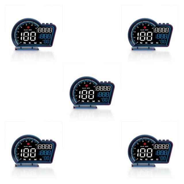 Velocímetro HUD para coche Sidaley LED de alta definición Alarma Pantalla digital Fuente de alimentación USB Pantalla multifunción Type2