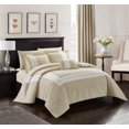 thumbnail image 5 of Chic Home Mason 6-Piece Applique Comforter Set, Twin, Taupe, 5 of 7