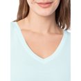 thumbnail image 4 of Athletic Works Women's Active Texture Knit V-Neck Tee, Sizes XS-XXXL, 4 of 8