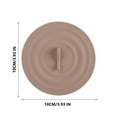 thumbnail image 3 of Silicone Cup Lid Dust Proof Seal Cover for Ceramic Mugs Coffee Cups Office Tea Cups Reusable Leakproof Flexible Universal Fit Kitchen Drinkware Accessories, 3 of 5
