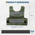 thumbnail image 2 of 25 LB Adjustable Weighted Vest for Men Women, Strength Training Weight Vests with Reflective Stripe, Pocket & Shoulder Pads, Workout Equipment for Home Gym, Olive Green, 2 of 7