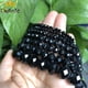 thumbnail image 5 of Cuentas de cristal de vidrio negro facetado, cuentas espaciadoras sueltas para hacer joyas, pulseras, collares, hebras de 4/6/8/10/12/14 mm, 5 of 5