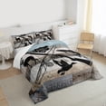 thumbnail image 3 of Homewish Wild Deer Twin Comforter Set,Rustic Farmhouse Mallard Pike Fish,Microfiber Decor,2-Piece, 3 of 8