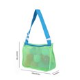 thumbnail image 3 of Bolsa De Juguetes Bolso de playa de malla Bolso de mano estilo Ins lindo Bolso de recolección para exteriores (Verde azul), 3 of 6