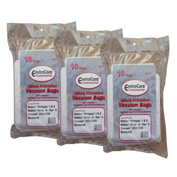 EnviroCare 30 Castex Nobles Tennant Commercial Allergy Backpack Canister Vacuum