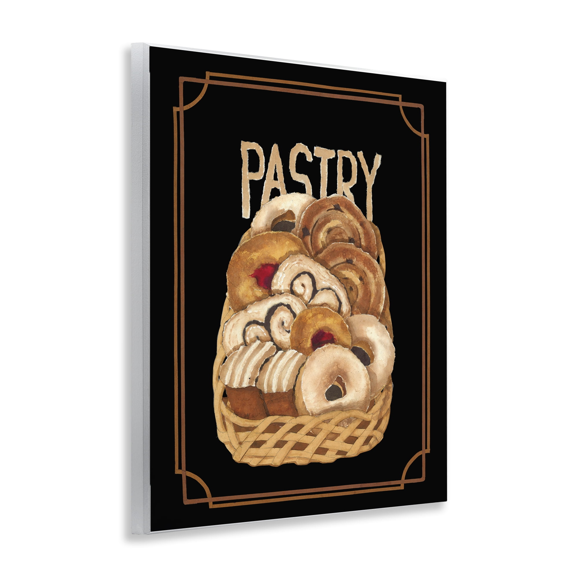 Stupell Industries Traditional Pasty Basket Food & Beverage Painting Unframed Art Print Wall Art, 11 x 14