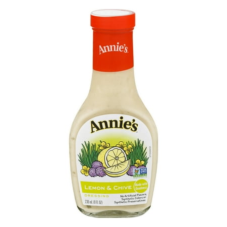 Lemon Parmesan Dressing - (3 Pack) Annie's Natural Lemon & Chive Dressing, 8 Fl Oz Bottle