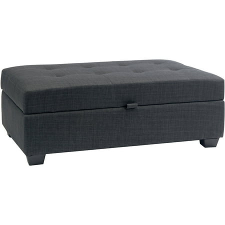 Antonio Storage Ottoman in Fabric