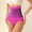 🔥 Pink, variant on YYV High-Waist Seamless Shaping Briefs Hip-Lift Control No-Roll Design Breathable Stretch Fabric Cotton Lined Crotch Invisible Fit Everyday Shapewear Comfortable Support Panties