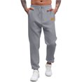thumbnail image 2 of SKIYLEVZ Athletic Sweatpants for Men Casual Streetwear Lightweight Breathable Pants With Side Pockets Athleisure Pants Plus Size Workout Gym Office Work Pants, 2 of 5