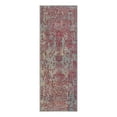 thumbnail image 3 of Unique Loom Outdoor Botanical Collection Area Rug - Vintage (2' x 6' 1" Runner Light Blue/Red), 3 of 7