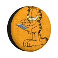 thumbnail image 1 of Cute Cartoon Garfield Spare Tire Cover Wheel Protectors For Trailer Rv Suv Truck Camper Travel Fits For Tire Diameter 17 Inch, 1 of 6