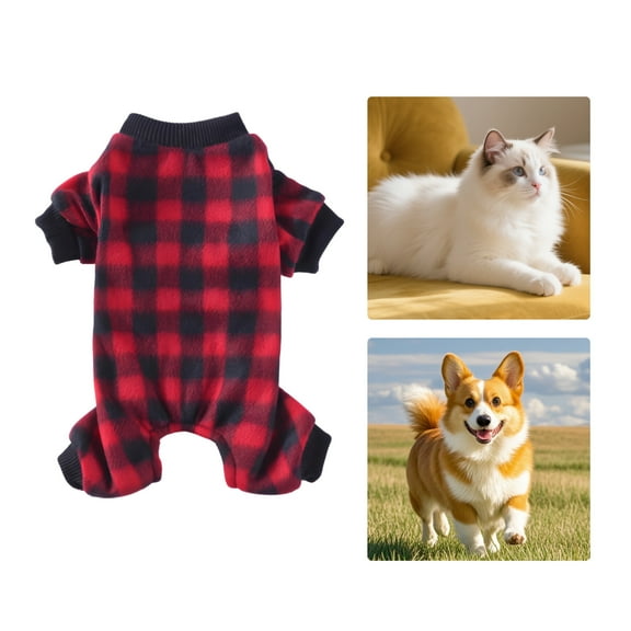 GASTROPOD Dog Clothes,Polyester Dog Clothes for Small Dogs,Home Adaptation Puppy Clothes,Red,XL