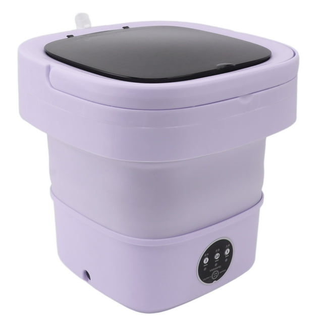 Small Folding Washing Machine Portable Dehydrator 6L Mini Bucket Washer for Underwear Sock