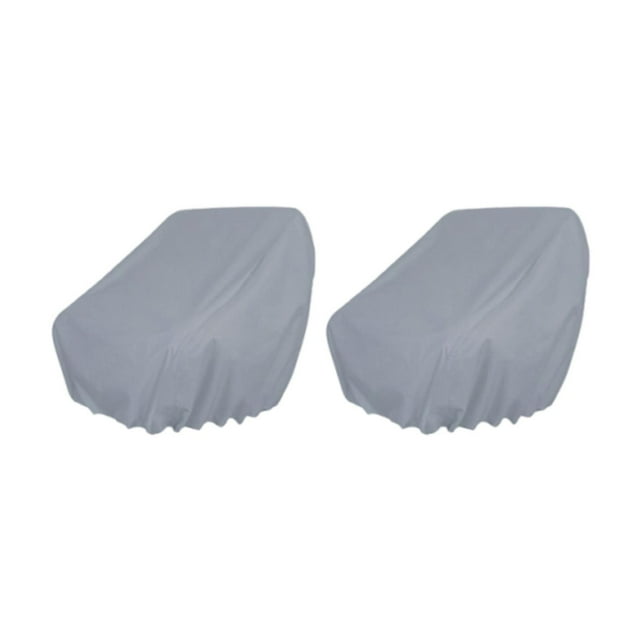 Fundas para asientos de barco de 2 piezas, fáciles de instalar y mantener, resistentes y universales. Gris