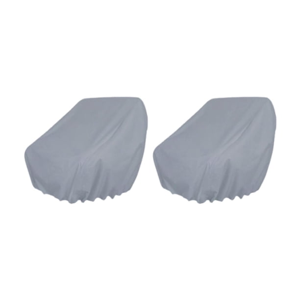 Fundas para asientos de barco de 2 piezas, fáciles de instalar y mantener, resistentes y universales. Gris