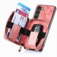 thumbnail image 5 of ShellTech Mobile Cover, For Samsung Galaxy A13 4G Case Premium PU Leather Wallet Phone Case Protective Shockproof Cover Zipper Wallet Phone Case,Pink, 5 of 10