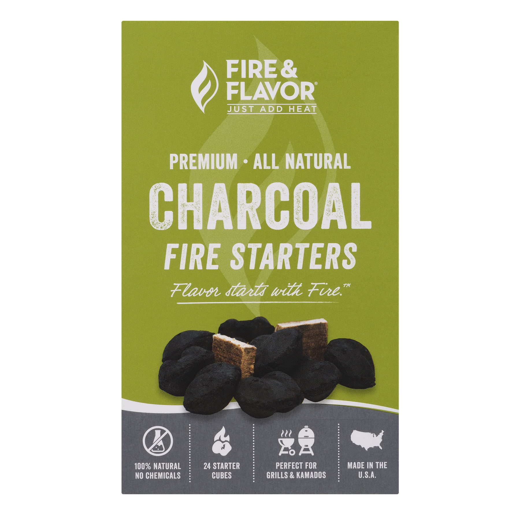 big green egg fire starter cubes