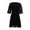 Black, variant on Kureaily Women's New Summer Fashion Semi High Round Neck Tunic Lace Sleeve Dress