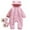 Pink, variant on Fozruso Boys Outerwear Jackets 0-3 Months,Baby Boys Snowsuit Winter Warm Outfit With Double Zipper Hooded Romper For Infants 0 24 Months Outdoor Play And Daily Wear Blue