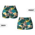 thumbnail image 5 of Vsdgher Hawaiian Style print Workout Shorts for Women Seamless Soft Smooth Gym Yoga Scrunch Active Exercise Fitness Shorts, 5 of 8