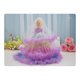 thumbnail image 2 of Juguete infantil de tela (morado, altura 40 cm), muñeca princesa Barbie, rubia con un brillante vestido de fiesta de arcoíris, regalo para niños de 3 a 7 años, 2 of 5