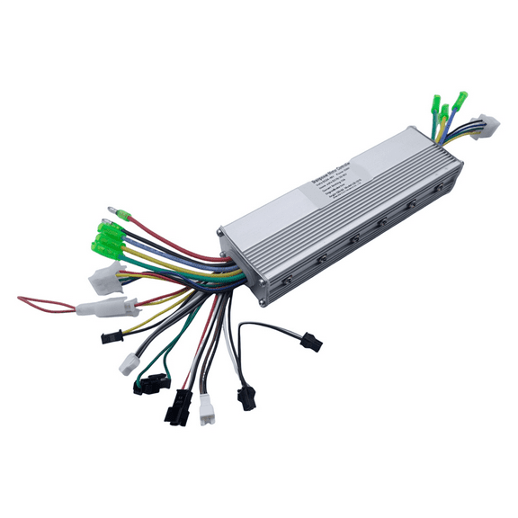 Dual Drive Controller Electric Bike Brushless Motor Controller DC Electric Intelligent Motor Controller 48V/60V 350W,1 x Dual Drive Controller,Silver