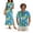 Blue Hawaii, variant on Black Polynesian Couple Matching Outfit Button-Down Shirt for Men Size S Casual Workwear Beach Shirts and Womens Sleeveless Dress Casual Hawaiian Party Sundress