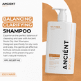 thumbnail image 2 of Ancient Roots Balancing Clarifying Shampoo with Neem, Karanja, Turmeric, Ginger, Reetha and Shikakai, for Oily Roots and Scalp, 8 Fl Oz, 2 of 11