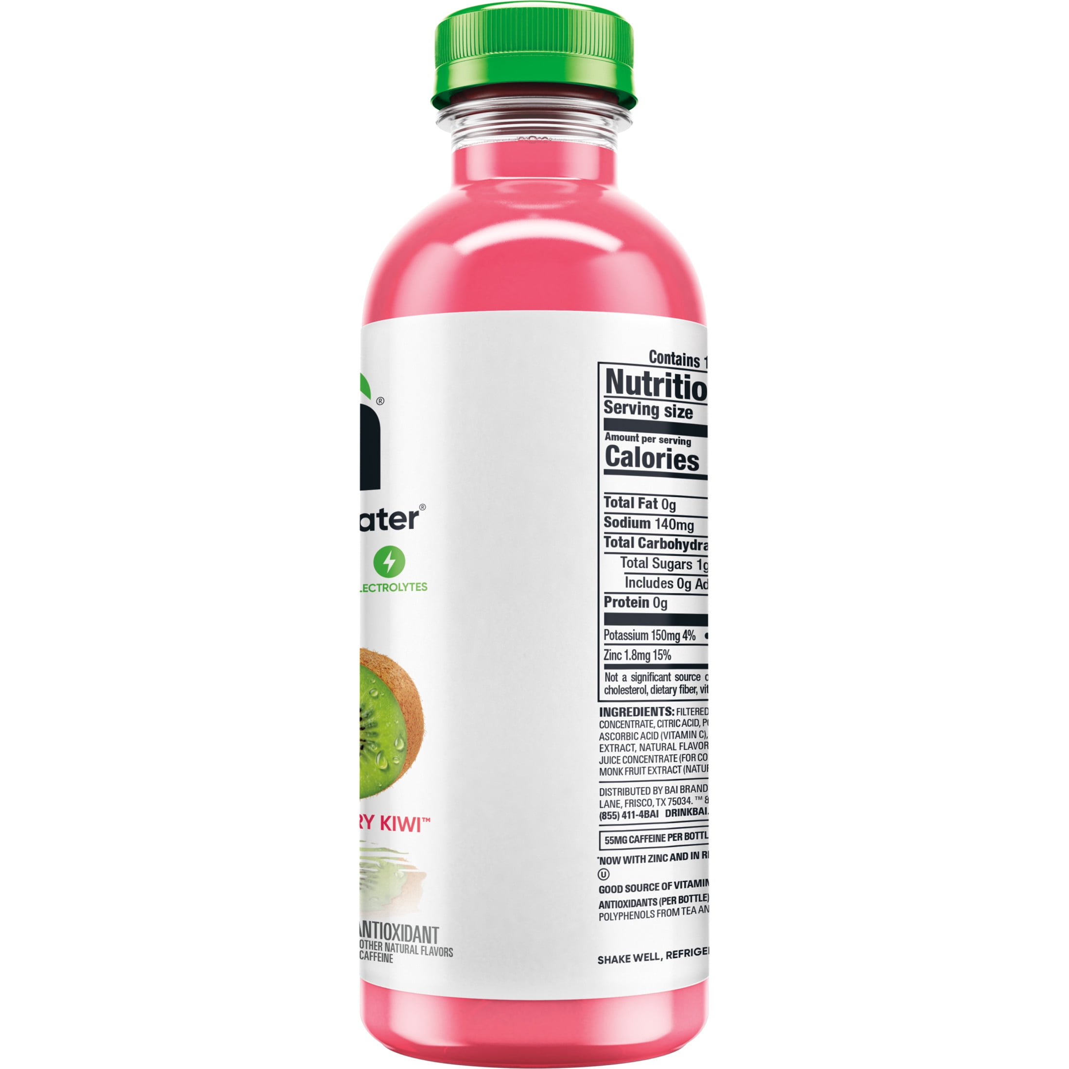 Bai Kupang Strawberry Kiwi Antioxidant Infused Water Beverage, 18 fl oz Plastic Bottle