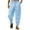 Light Blue, variant on qucoqpe Men's Lightweight Linen Pants Solid Color Breathable Drawstring Waist Loose Fitting Trousers