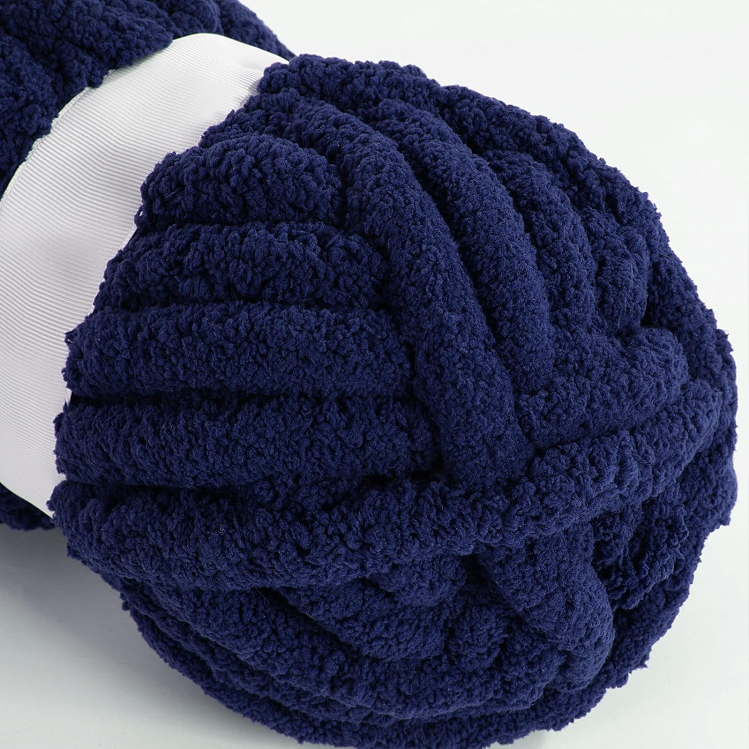 Chunky Yarn for Crocheting 1/2/4 Pack, Fluffy Jumbo Chenille Yarn, Super Soft Plush Yarn for Hand Woven DIY Crafts, Giant Thick Fuzzy Yarn for Hand Knitting (27 yds,8 oz Each Skein)