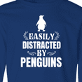 thumbnail image 4 of Inktastic Easily Distracted by Penguins Long Sleeve Youth T-Shirt, 4 of 5