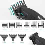 VGR 640S2 Professional Hair Clippers for Men, 9000RPM Cordless Barber Clippers and Trimmers Set, Zero Gap T-Blade Hair Cutting Kit, DLC Coated Ceramic Blade Barber Kit with LED Display(Green)
