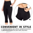 thumbnail image 4 of Pantalones de yoga Ewedoos Capri para mujer con bolsillos, 4 of 6