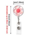thumbnail image 3 of Retractable Flower Badge Holder For Nurse, 3D Cartoon Flora Chest Card Clip With Easy Pull Buckle, 3 of 6
