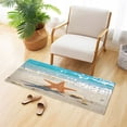 thumbnail image 6 of Haosy Starfish Stand on Beach Bathroom Rugs Non Slip Absorbent Soft Plush Quick Dry Bath Mat, 39"x20", 6 of 8