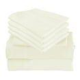 thumbnail image 4 of 6 Piece Luxury Rayon Made From Bamboo Sheets Set- Queen Ivory Sheets, Softer Than Cotton-Up To 16" Deep Pockets-Wrinkle Free-Extremely Soft Bamboo Derived Rayon Sheets- Queen,Ivory, 4 of 5