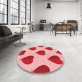 thumbnail image 4 of Ahgly Company Machine Washable Indoor Rectangle Transitional Flamingo Pink Area Rugs, 2' x 5', 4 of 7