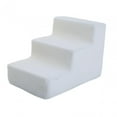 thumbnail image 2 of Yinanstore High Density Pet Steps Ladder, Cat Ramp Non Slip Dog Steps, Balanced Pet Steps for Sofa Small Dogs and Cats Couch High Beds White 3 Steps, 2 of 8