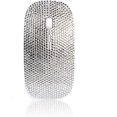 thumbnail image 3 of Ratón inalámbrico SA@ Bling Sparkly plateado brillante con pedrería de cristal, 3 of 3