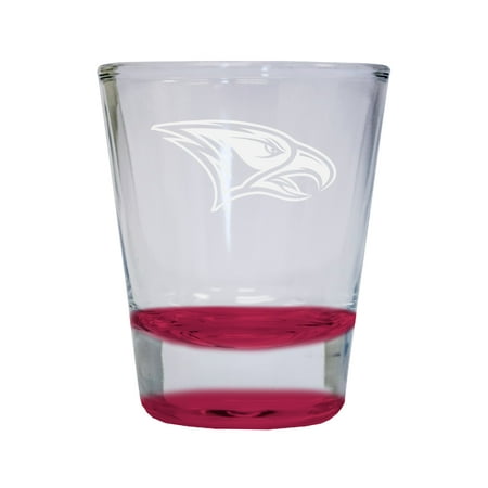 

North Carolina Central Eagles Etched Round Shot Glass 2 oz Red