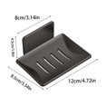 thumbnail image 3 of cpengpj Bar Soap Holder Dish Shower Self Draining Soap Container with Lid, Wall Mounted Soap Box Tray for Bathroom Bathtub Sink, Waterproof, 3 of 9