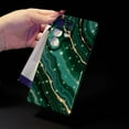 thumbnail image 6 of SKLYDDI Teal Agate-Inspired for Galaxy A15 Case - Teal Waves Gold Glitter, TPU Flexible Cover, Aesthetic Cute, 6 of 7